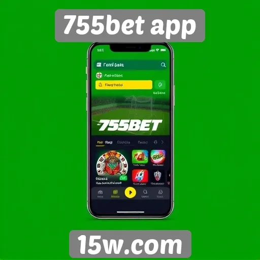 Interface do 755bet app melhora experiência do usuário
