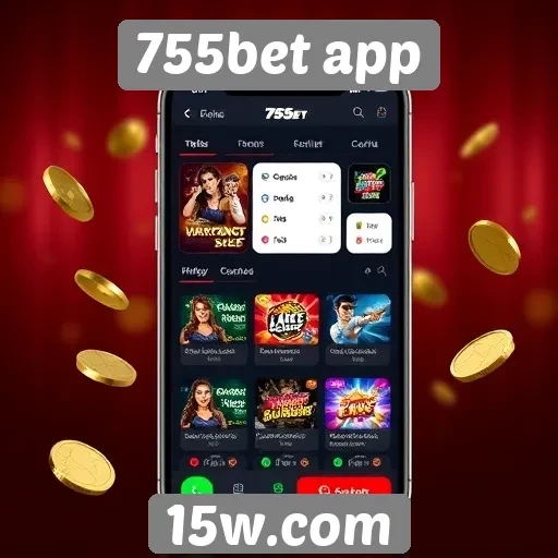 Análise da interface do 755bet app