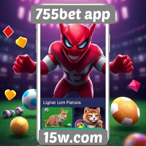 Variedade de jogos oferecidos no 755bet app